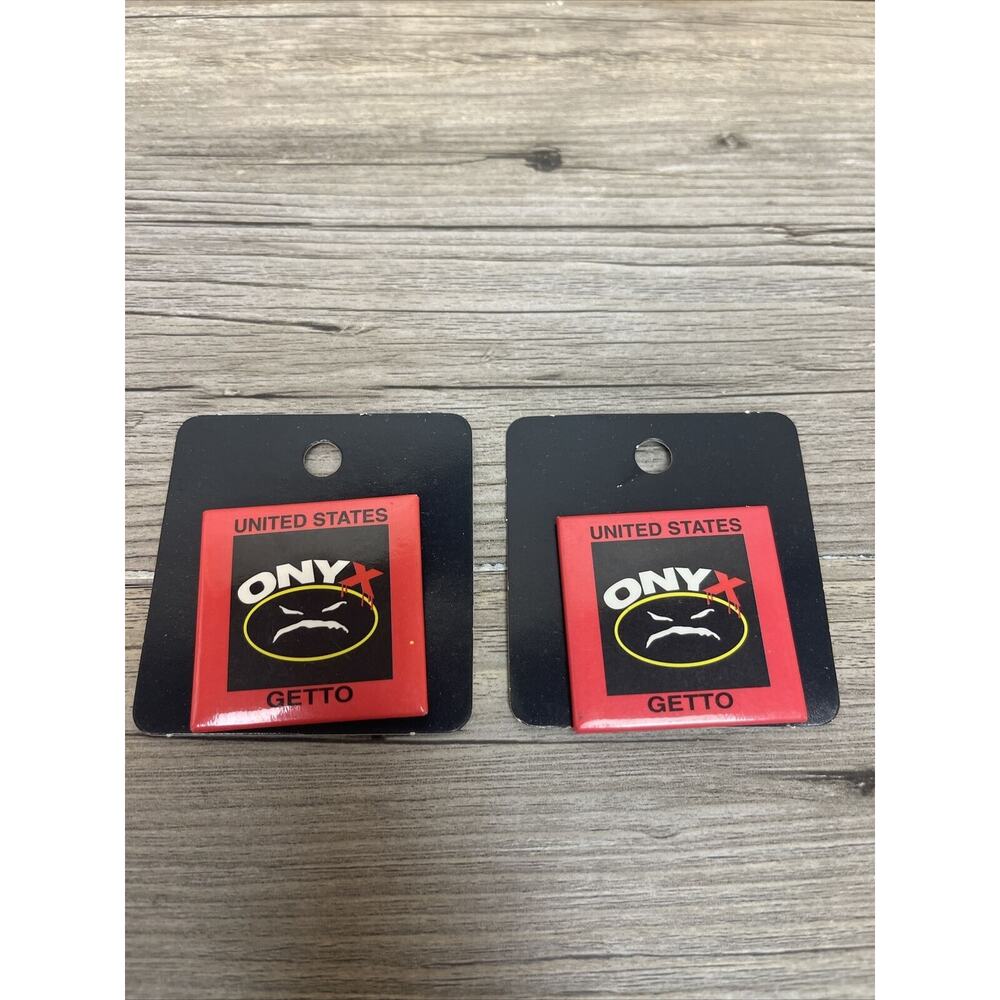 Vintage 2 United States Onyx Getto Rap Pin Collectible